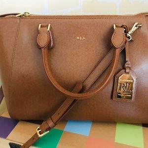 Ralph Lauren women`s Lowell Stefanie Leather bag